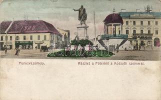 Marosvásárhely main square, Kossuth statue (Rb)