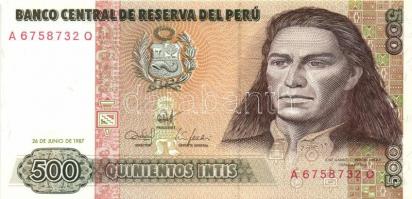 Peru 1981. 1000S + 1987. 50I (3x) + 100I (3x) + 500I T:I,I-
Peru 198. 1000 Soles de Oro + 1987. 50 I...