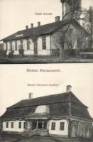 Maroscsapó railway station and the Sándor castle