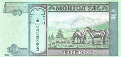Mongólia 2002-2007. 10M, 20M, 50M, 5T, 10T (6x), 20T (2x) T:I
Mongolia 2002-2007. 10 Mongo, 20 Mongo...