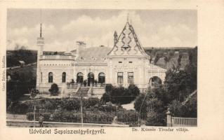 Sepsiszentgyörgy the villa of Dr. Künnle
