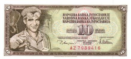 Jugoszlávia 1968-1994. 10D (6x) + 20D (2x) + 50D (2x) + 100D (4x) + 1000D T:I
Yugoslavia 1968-1994. ...