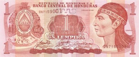 Honduras 2003-2006. 1L (8x) + 2L (9x) közöttük közeli sorszámúak is T:I
Honduras 2003-2006. 1 Lempir...