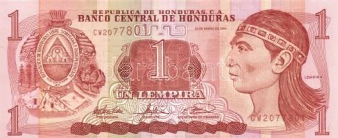 Honduras 2003-2006. 1L (8x) + 2L (9x) közöttük közeli sorszámúak is T:I
Honduras 2003-2006. 1 Lempir...
