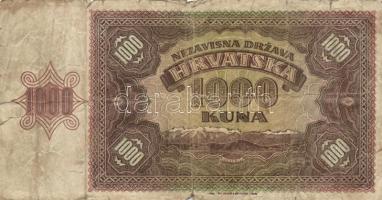 Horvátország 1941. 10K + 500K + 1000K + 1943. 5000K T:III,III-
Croatia 1941. 10 Kuna + 500 Kuna + 10...