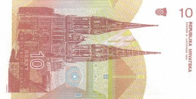 Horvátország 1991-93. 1D (2x) + 5D (2x) + 10D (2x) + 25D (2x) + 100D (2x) + 100.000D (2x) + 5K (2x) ...