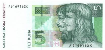 Horvátország 1991-93. 1D (2x) + 5D (2x) + 10D (2x) + 25D (2x) + 100D (2x) + 100.000D (2x) + 5K (2x) ...