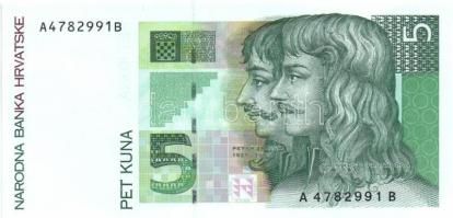 Horvátország 1991-93. 1D (2x) + 5D (2x) + 10D (2x) + 25D (2x) + 100D (2x) + 100.000D (2x) + 5K (2x) ...