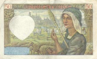 Franciaország 1941. 50Fr + 1943. 5Fr + 1944. 10Fr T:II-,III
France 1941. 50 Francs + 1943. 5 Francs ...