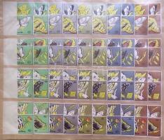 80db magyar gyufacímke Lepkék sorozat 5 színben