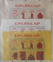 6db magyar gyufacímke emléklap több színben