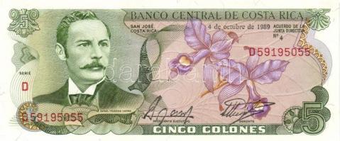 Costa Rica 1986. 5C + 1989. 5C T:I
Costa Rica 1986. 5 Colones + 1989. 5 Colones C:Unc