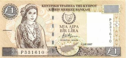 Ciprus 1997.10.1. 1Ł T:I Cyprus 1997.1.10. 1 Pound C:Unc