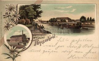 Pancsova with mill litho