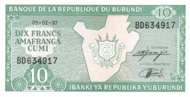 Burundi 1997-2007. 8db modern bankjegy T:I Burundi 1997-2007. eight modern banknotes C:Unc