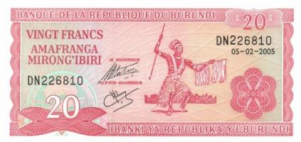 Burundi 1997-2007. 8db modern bankjegy T:I
Burundi 1997-2007. eight modern banknotes C:Unc