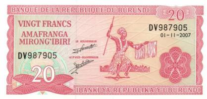 Burundi 1997-2007. 8db modern bankjegy T:I
Burundi 1997-2007. eight modern banknotes C:Unc