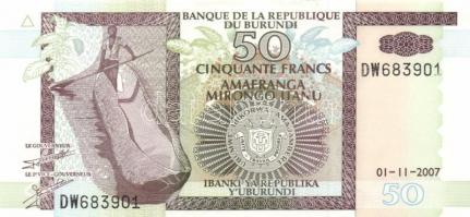 Burundi 1997-2007. 8db modern bankjegy T:I
Burundi 1997-2007. eight modern banknotes C:Unc