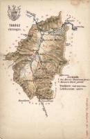 Turóc county map litho (EM)