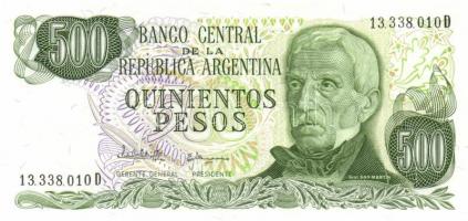 Argentina 6db klf modern bankjegy T:I