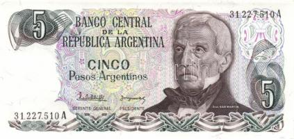Argentina 6db klf modern bankjegy T:I