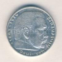 Német 3. Birodalom 1936G 5M Ag "Hindenburg" T:2-
German Third Reich 1936G 5 Marks Ag &quot...
