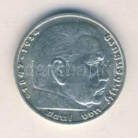 Német 3. Birodalom 1938D 5M Ag "Hindenburg" T:2
German Third Reich 1938D 5 Marks Ag "...