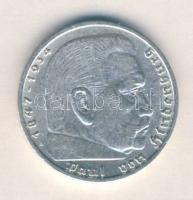Német 3. Birodalom 1936A 5M Ag "Hindenburg" T:2 German Third Reich 1936A 5 Marks Ag "...