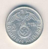 Német 3. Birodalom 1939B 2M Ag "Hindenburg" T:2 German Third Reich 1939B 2 Marks Ag "Hindenburg" C:XF