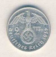 Német 3. Birodalom 1937G 2M Ag "Hindenburg" T:2- German Third Reich 1937G 2 Marks Ag "Hindenburg" C:VF