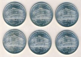 1993. 200Ft Ag "MNB" (6x) T:1-,2