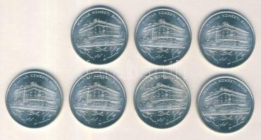 1993. 200Ft Ag "MNB" (6x) T:1-,2