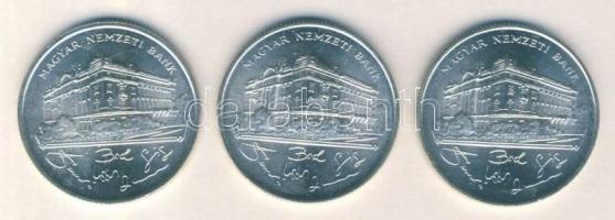 1993. 200Ft Ag "MNB" (3x) T:2