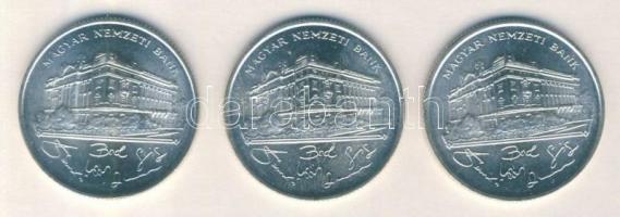 1993. 200Ft Ag "MNB" (3x) T:2
