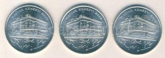 1993. 200Ft Ag "MNB" (3x) T:2