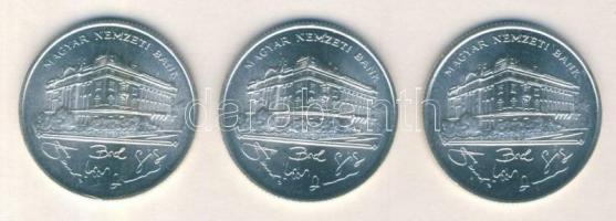 1993. 200Ft Ag "MNB" (3x) T:2