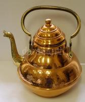 Nagyméretű sárgaréz teás kancsó 29cm magas