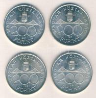 1993. 200Ft Ag "MNB" (4x) T:2