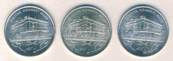1993. 200Ft Ag "MNB" (3x) T:2