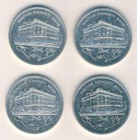 1992. 200Ft Ag "MNB" (4x) T:1-,2