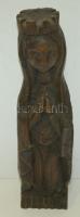 Kézzel faragott fa Madonna szobor 33cm magas