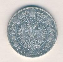 Ausztria 1900. 5K Ag T:3 Austria 1900. 5 Corona Ag C:F