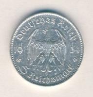 Német 3. Birodalom 1934F 5M Ag "Garnisonkirche" T:3 German Third Reich 1934F 5 Marks Ag "Garnisonkirche" C:F