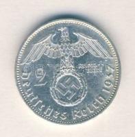 Német 3. Birodalom 1937A 2M Ag "Hindenburg" T:2- German Third Reich 1937A 2 Marks Ag "Hindenburg" C:VF