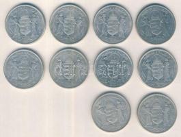 1930. 5P Ag "Horthy jobbra" (10x) T:3