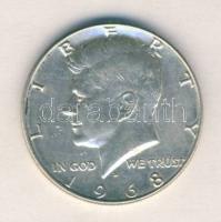 USA 1968D. 1/2$ Ag "Kennedy" T:2
USA 1968D. 1/2 dolar Ag "Kennedy" C:XF