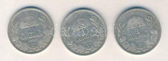 1893-94KB. 1K Ag (3x) T:3