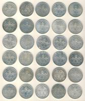 1992-94. 200Ft Ag "MNB" és "Deák" (30x) T:2,2-