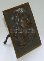 Fájdalmas Szűzanya réz dombormű 12x16cm