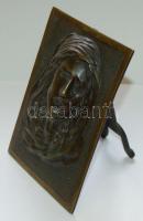 Fájdalmas Szűzanya réz dombormű 12x16cm